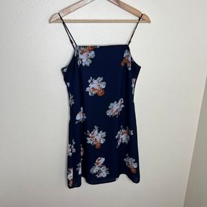 Trixxi Navy Floral Strappy Dress Small